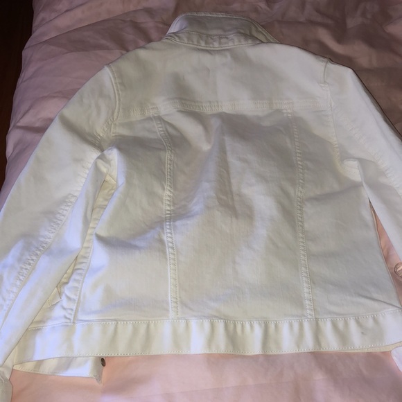 Ann Taylor Petite Tie Sleeve Denim Jacket - Picture 5 of 10